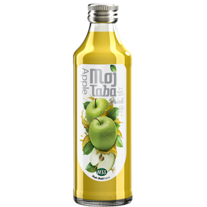 نوشیدنی میوه ای شیشه ای بدون گاز سیب